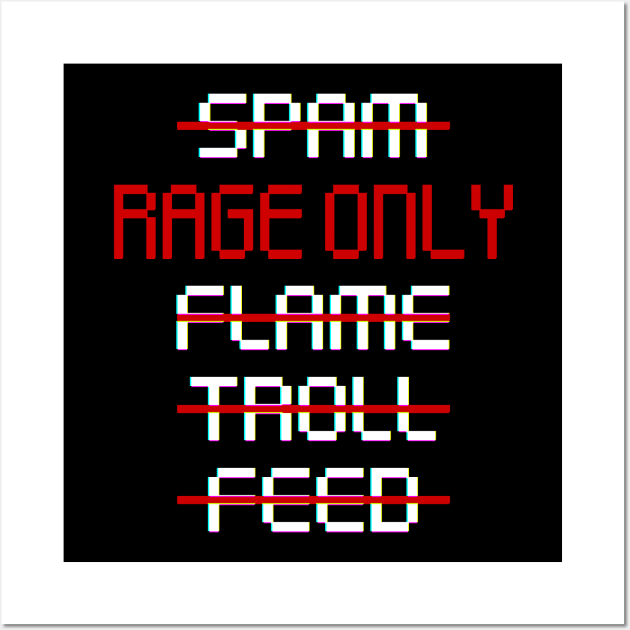 MOBA Banned Five Rage Only Gamer Wall Art by DACHSWERK